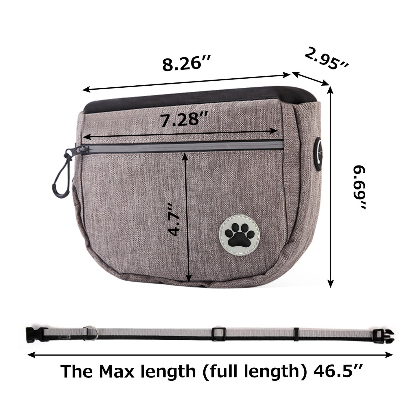 Sac ceinture et bandoulière à Friandises – Baroudog® SnackPro