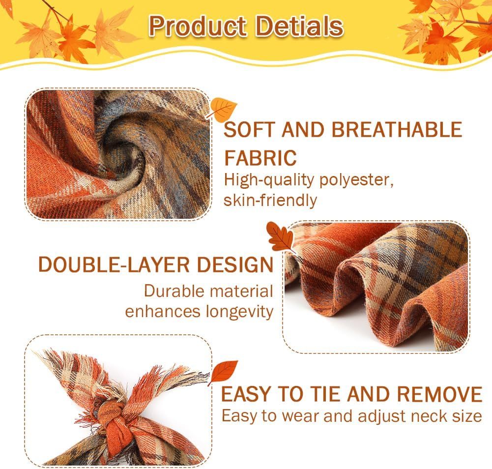 Bandana Automnal pour Chien – Baroudog® FallSpirit Tartan